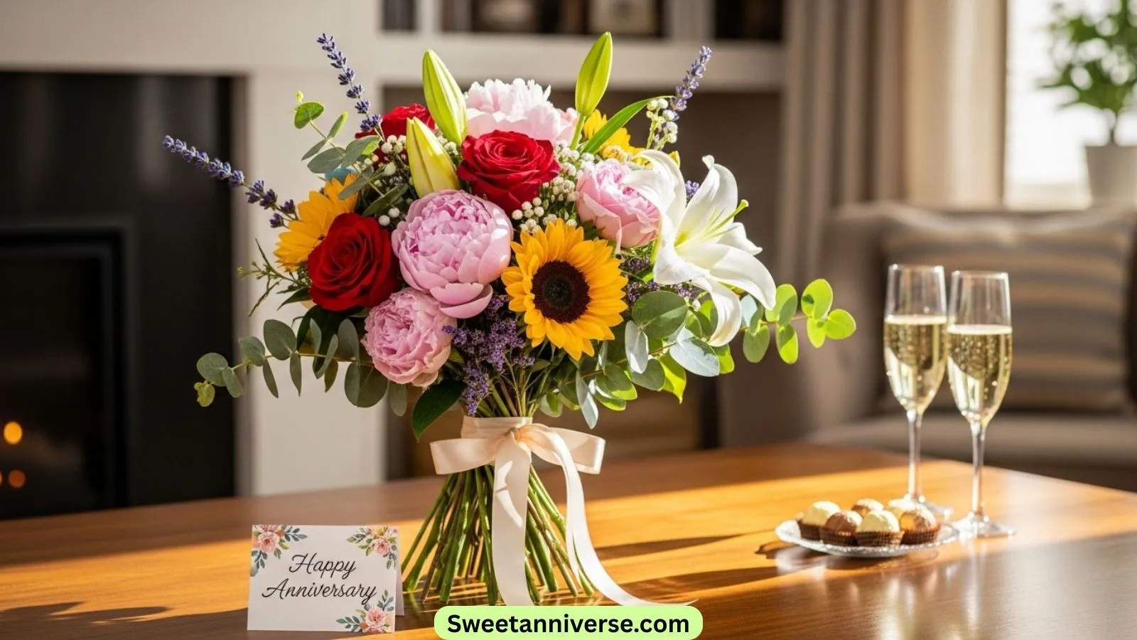 Happy Anniversary Flower Bouquet