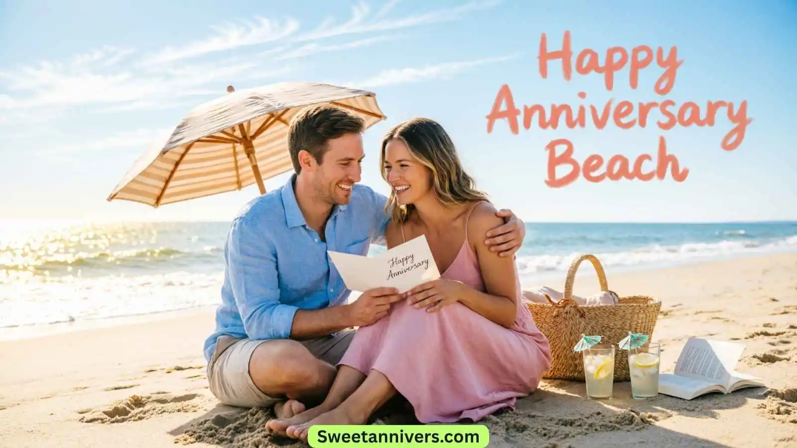 Happy Anniversary Beach GIF