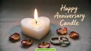 Happy Anniversary Candle