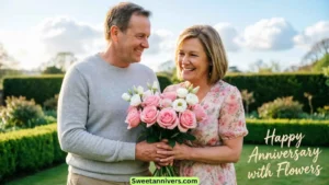 Happy Anniversary with Flowers