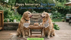 Happy Anniversary Dogs Funny
