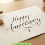 Happy Anniversary Calligraphy
