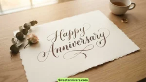 Happy Anniversary Calligraphy