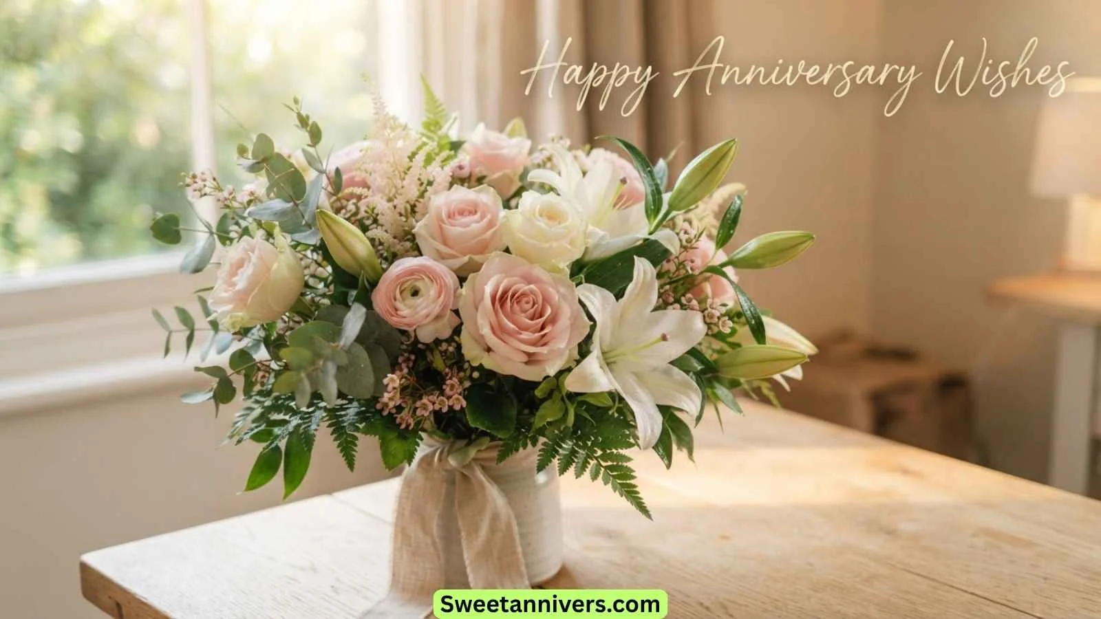 Happy Anniversary Wishes Flowers