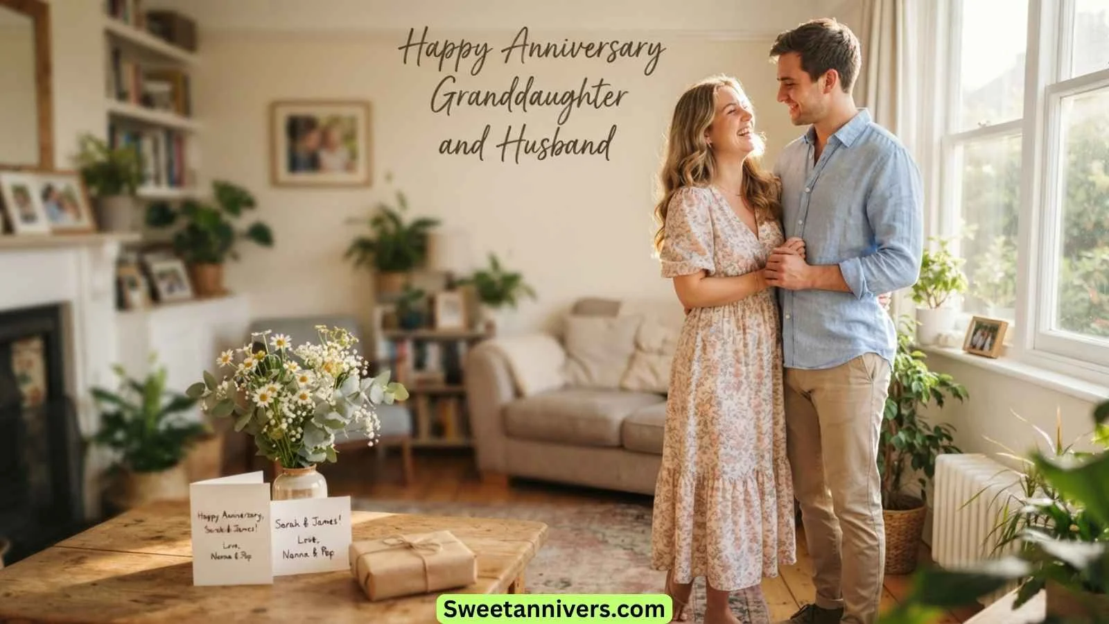 Happy Anniversary Granddaughter and Husband