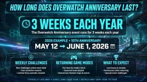 how long does overwatch aniversary last