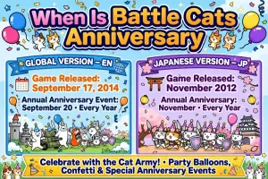 when is battle cats aniversary