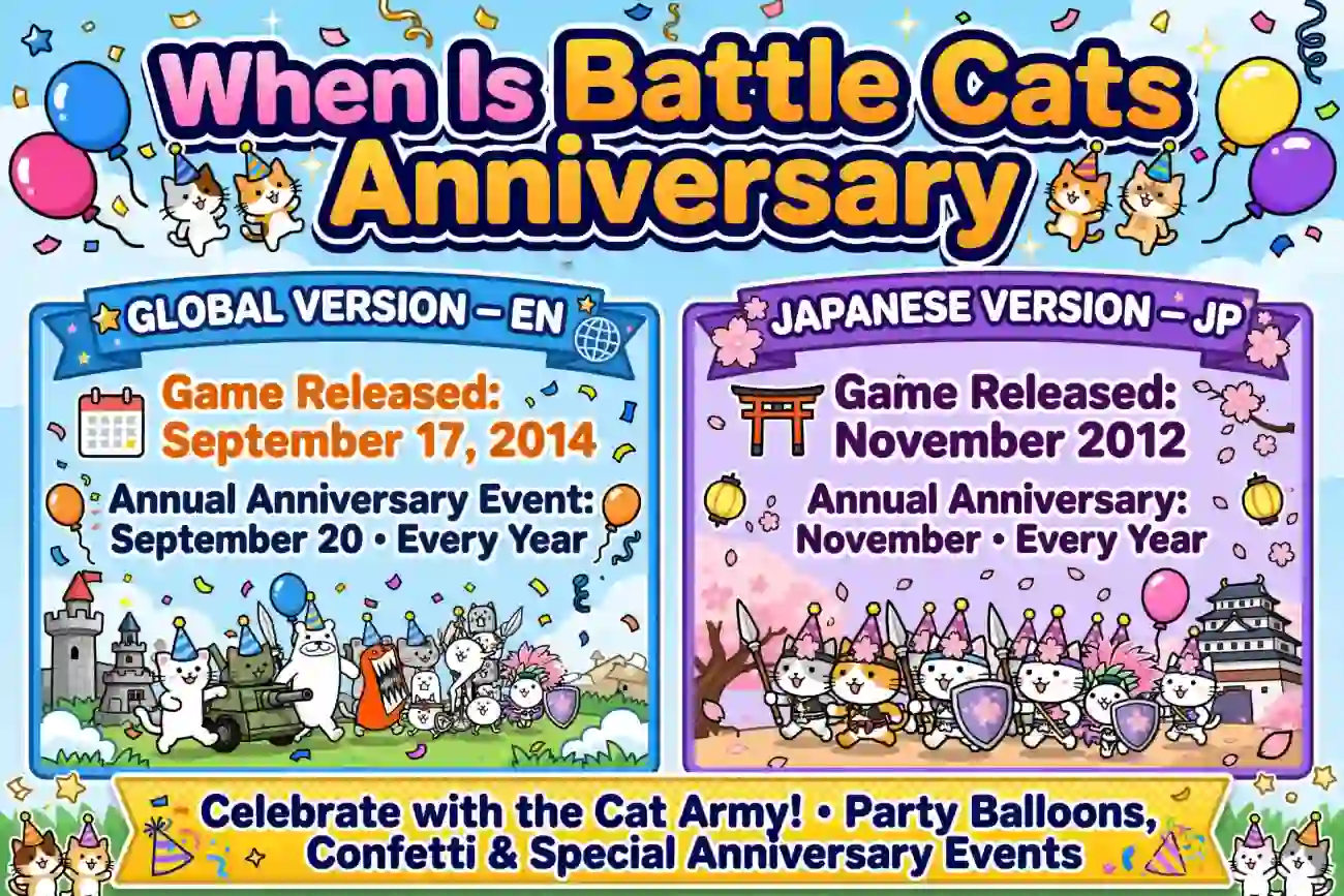 when is battle cats aniversary